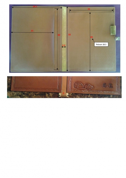 dimensions porte agenda