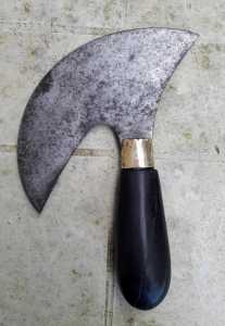 Couteau à pied hirondelle (après)