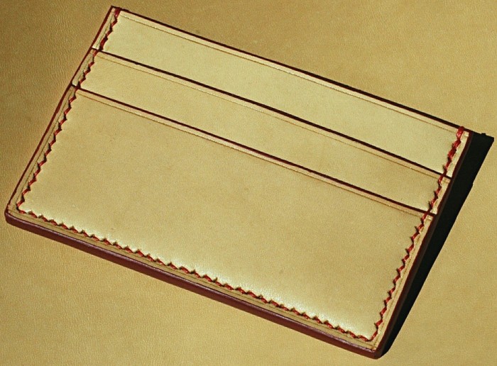 Porte carte cousu main